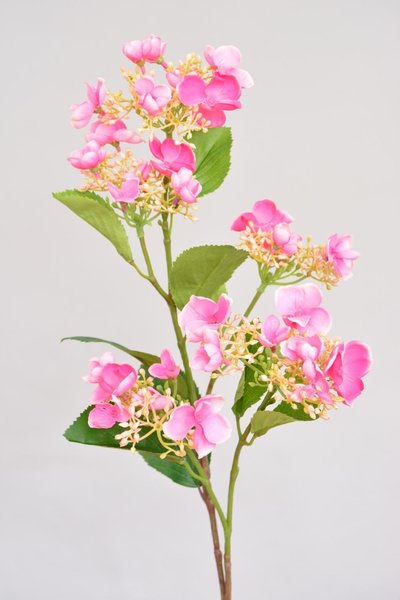 Hortensia kunstbloem roze