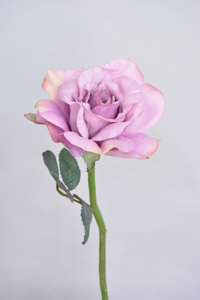 Kunstbloem roos paars