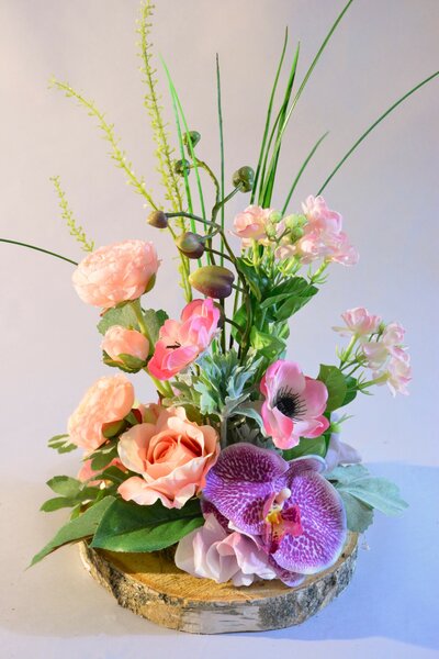 Bloemstuk zijden kunstbloemen "Louise 2"