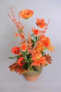 Bloemstuk zijden kunstbloemen Bloemstuk zijden kunstbloemen