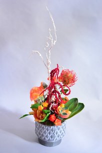 Bloemstuk zijden kunstbloemen Bloemstuk zijden kunstbloemen
