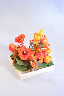 Bloemstuk zijden kunstbloemen Bloemstuk zijden kunstbloemen