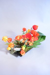 Bloemstuk zijden kunstbloemen Bloemstuk zijden kunstbloemen